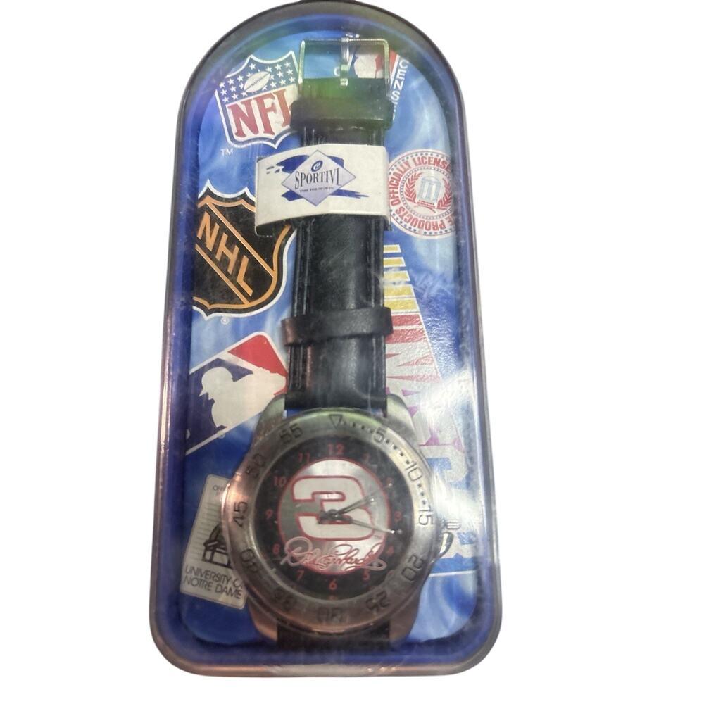 Dale Earnhardt #3 Sportivi NASCAR Officially Licensed Souvenir Wristwatch NIB